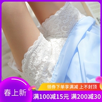 Japanese summer safety pants lace anti-light beating underpants woman inside and outside wearing thin loose 30% insurance pants shorts