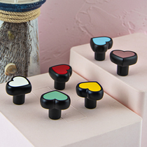 Multi-color handle wardrobe door drawer shoe cabinet creative handle color childrens fashion handle clothes hook gorgeous small single hook