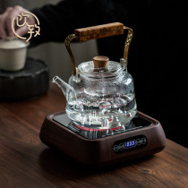 Drinking heat-resistant glass steaming dual-purpose teapot teapot lifting beam pot large-capacity electric pottery stove tea maker kettle