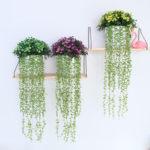 wo simulation fake flower living room decoration small flowers full of stars indoor green plant hanging table small potted plant falling flowers