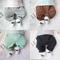 Baby Fat Legs Pants Male Fat Baby Loose Sunscreen Pants Summer Light Cage Pants Thin summer Modale Big pp Pants