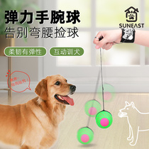 Pets Puppy toys Wrist Balls Antidote to Bite Grindle Rubber Ball Kitty Puppies Teddy Puppy Pet Supplies