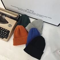 Children Knit Wool Line Cap 2018 Fall New Candy Color Warm Cover Head Curl Knit Wool Cord Hat Tide