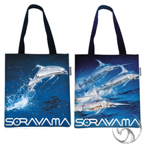 (Domestic Spot) SORAYAMA Air Mountain Key k11 Exhibition limited Canvas Bag Dolphin Swordfish Single Shoulder Backpack