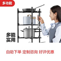 Kitchen Shelve Pan Shelf Stainless Steel Floor Style Home Beauty Fashion Energy Debris Containing Rack Triangle let-out pot holder