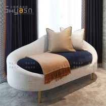 American Light Lavish Bedroom Living Room Minimalist Sloth Sofa Chair Tian Garden Clubhouse Fabric Noble Princess Chair Deck Chair Beauty Couch