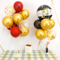 New Years Balloon Pillar Decoration Annual Conference New Years Eve Scene Balloon Table New Years Day Happy Atmosphere Supplies