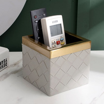 Multi-function remote control storage box living room coffee table office desktop stationery makeup pen holder light luxury Nordic ins