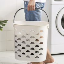 Handheld household Nordic plastic laundry basket storage basket basket bathroom dirty clothes storage basket dirty clothes basket dirty clothes basket