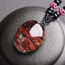 Natural Red Ghost color ghost pendant original stone vision crystal drip necklace necklace pendant jewelry gift men and women