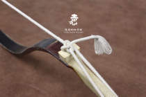 Traditional bow Bow string Anti-curved bow Traditional hunting bow string Three-section brocade three-ring set Moon custom string