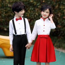 June 1 childrens performance costumes kindergarten chorus girls dance costumes primary school boys with pants graduation