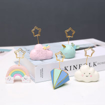 Business card holder Photo message holder Desktop vertical note holder Cute postcard card note clip Decorative ornaments