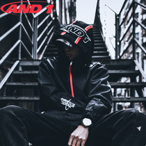 AND1 sports coat men 2021 new spring leisure street trend woven coat hooded top men