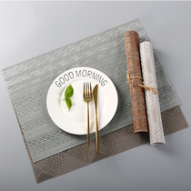 Eurostyle plaid thermal insulation table mat Western dining mat family dining mat Dining Mat anti-scalding anti-hot and anti-heat cushion Bowl Tray Cup Mat