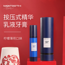 montooth Mengdengjie pressing toothpaste White teeth to remove tartar Bright white breath fresh men and women