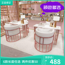 New nail table and chair set double layer simple modern nail table custom beauty shop table single double manicure