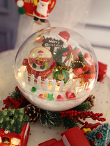 Christmas crystal ball wishing snow star card Christmas Eve Christmas Old Man Small Christmas Tree Desktop decoration gift