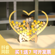 Wooden love graduation wedding ceremony birthday trembles sign-in tree bottle signature customization book custom creative