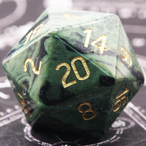 D20 natural green-eyed obsidian Dragon and Dragon DnD Wanzhi brand fifth personality running group digital dice