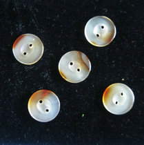 Old objects folk items accessories hand-carved exquisite agate clothing buttons in the Qing Dynasty
