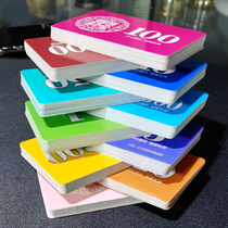 Mahjong chip card set custom chess room dedicated to playing mahjong money token brand plastic chip card
