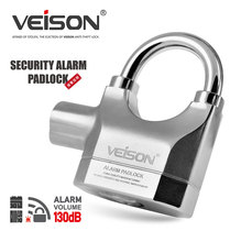  VEISON padlock IDLING controllable alarm anti-theft lock Warehouse dormitory door lock Chain lock Disc brake lock