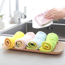 Non-lint cleaning cloth strong absorbent cloth kitchen cleaning cloth dishwashing towel cloth kitchen wash bucket quick-drying cloth
