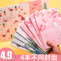 Notebook car line book A5 suture book Students use Korean small fresh notepad Diary Simple creative soft surface copy literary and art Cute cartoon Exquisite homework exercise book Student prizes