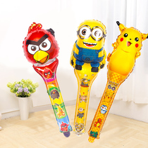 Balloon toy balloon aluminum foil cartoon racket balloon childrens party dress-up daily necessities handheld stick balloon