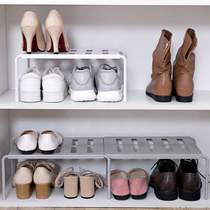 Layered simple shoe rack kitchen space storage rack household dormitory plastic shoes slippers storage rack