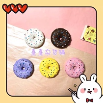 Xixi grocery store Japanese cute sweet color needle donut food play resin accessories DIY mobile phone shell material