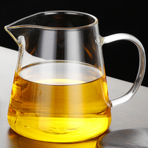 Glass fair cup Large heat-resistant tea separator Extra large capacity tea sea thickened with tea leakage set Male cup filtration