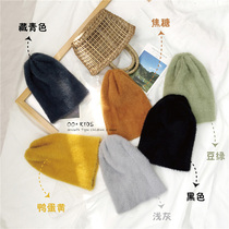 Yuanjia winter new childrens Korean version of wool hat boys and girls elastic short Joker Korean version of wool hat