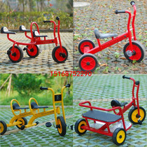 Kindergarten Three-wheeler Early Teach Children Bike Double Bike for Young People Private Single-Man Slip Baby Carrier