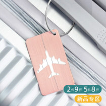 Luggage tag suitcase tag luggage tag luggage listing anti-lost creative boarding label overseas travel consignment plate customization