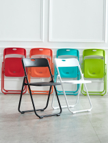 Plastic chair folding chair household with modern net red photo chair office chair meeting training chair backed chair stool
