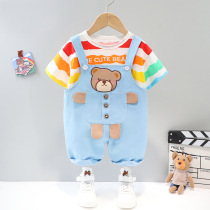 Baby Summer Dress Foreign One Year Old Baby Clothes Summer Kids Clothes Childrens Clothes Two-Piece Thin Strappy Pants Set