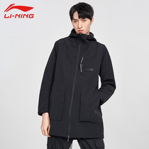 Li Ning Wind Jersey Mens Middle Long Style Jacket Spring Autumn New Windproof Clothes Casual Cardiovert Blouse Men Sports Acroswear