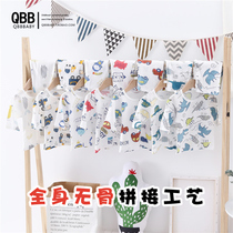Childrens boneless pyjamas Summer thin cotton suit Long sleeves Child boy air-conditioned to serve baby girls home clothes