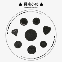 Black leather embroidery badge decorative cloth patch patch patch hole down jacket denim pants patch dress patch