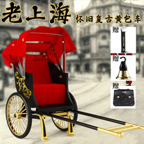 Simulation of old retro manpower yellow charter alloy car model nostalgia collection of creative hands-on gifts for men and women