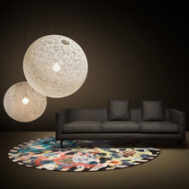 Nordic twine ball restaurant chandelier modern simple creative personality table lamp dining room minimalist round ball chandelier atmosphere