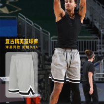 Vintage DNA basketball shorts mens American training running sports loose over the knee fitness casual five-point pants Quick-drying