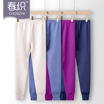Spring weaving middle-aged and elderly warm pants female cotton old man cotton pants high waist thick cotton winter mother autumn pants cotton wool pants