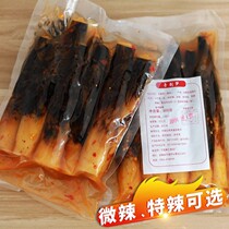 Hand-peeling bamboo shoots spicy hand-pulling hand-torn bamboo shoots open bags ready-to-eat pickled pepper snacks mountain pepper bamboo shoots sharp sour and spicy bamboo shoots