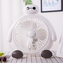 Desktop small electric fan with line home dormitory simple personality summer bedroom cute company creative plug-in