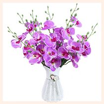 Orange stem flower table net red anti-real flower fake flower table dried flower bouquet background wall ornament dresser decoration.