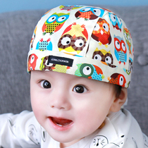 Baby hat spring and summer 0 male and female baby 3 pirate hat children 6 sets of hats 12 months cotton headscarf spring and autumn