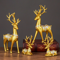 Light luxury home lucky deer wine cabinet decoration decoration Creative entrance TV cabinet Office cabinet Handicraft decoration